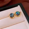 Brincos Pingente de Cristal com Flor de Agulha de Prata, Design Único, Tarraxas de Personalidade Nicho, Brincos Versáteis Tendência de Luxo Leve para Mulheres