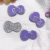 Parche de Lazo Rosa de Gatito para Manualidades de Resina Gato Kt Accesorios Populares para el Cabello Accesorios para Fundas de Teléfono Móvil