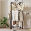 Estante hexagonal multifuncional para secar ropa de balcón y dormitorio, ahorrador de espacio para dormitorio, perchero de pie grueso y estable