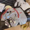 Conjunto de Moletom Infantil Roupas Novas de Outono para Meninos e Meninas Conjunto de Duas Peças para Esportes e Lazer Bebês e Crianças Maiores Moletom Bordado e Calça de Moletom