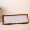 Moldura de Madeira Longa Polaroid Caligrafia Enfeites Decorativos de Mesa Não Fique Bravo Caligrafia e Pintura Versão Horizontal Porta-Retrato de Mesa Caligrafia Escrita à Mão