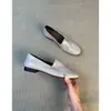 Zapatos planos retro franceses de piel de oveja para mujer, mocasines elegantes de punta redonda sin cordones, zapatos casuales cómodos y versátiles