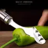 Novo descascador de pimenta de aço inoxidável de alta qualidade, removedor de caroço de frutas, bomba de caroço de frutas, descascador de frutas e vegetais, utensílios de cozinha