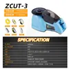 Zcut-2 Máquina Cortadora Automática de Cinta de Disco Cinta de Doble Cara Cinta de Alta Temperatura Suministros de Oficina y Escuela Equipo de Empaque
