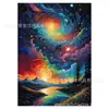 Venta Caliente Pintura de Diamantes Transfronteriza Paisaje Soñador Pintura de Diamantes DIY Decoración del Hogar Pintura Amazon Xiyin Envío Directo Etiquetado