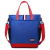 Bolsa para lição de casa de estudante bolsa de mão impermeável em tecido Oxford bolsa transversal para aluno do ensino fundamental bolsa para livros infantis de aula de treinamento logo estampado