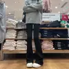 Jeans skinny de cor clara para mulheres 2024 primavera tendência novo calça de ferradura pequena cintura alta calça flare
