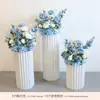 Arranjos Florais para Cerimônia de Entrega de Carros da Loja 4S, Bolas de Flores, Decorações com Colunas Romanas, Montagem de Cenário Floral para a Cerimônia de Entrega de Carros