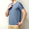 Camiseta Masculina de Seda de Gelo Manga Curta 2024 Nova Verão Fina Respirável Malha Esportes Fitness Secagem Rápida Roupas de Corrida
