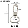 Hebilla de resorte para telecomunicaciones d-tail, accesorios de ferretería para bolsos y equipaje, anillo D, hebilla de resorte blanca ovalada para telecomunicaciones de níquel, gancho para accesorios de bolso