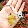 Llavero Acrílico de Hámster Lindo 2D Transfronterizo Accesorios Deportivos Animal de Fútbol Baloncesto Golf Colgante para Estudiantes
