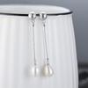 Versão coreana transfronteiriça da nova prata esterlina S925 areia flash simples brincos clássicos brincos brincos femininos brincos de pérolas de água doce fabricantes