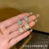 Brincos de Pérola com Laço Inlaid de Diamante na Agulha de Prata S925 Estilo Literário, Femininos, Super Brilhantes, High-End, Doces e Modernos