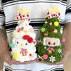 [Solo Ropa de Bebé] Nuevo Conjunto de Ropa de Bebé Árbol de Navidad Multicolor Tejido a Mano para Combinar con Hello Kitty Labubu