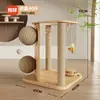 Estructura para trepar gatos, Cama para gatos, Cápsula espacial integrada, Juguete giratorio de madera maciza, Entretenimiento propio y alivio del aburrimiento, Rascador para gatos, Bola rascadora para gatos, Suministros para mascotas