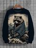 2024 Nuevo Transfronterizo Amazon Otoño Casual Sudadera Estampada en 3D Europea y Americana Jersey Cuello Redondo Suelto Sudadera de Mujer
