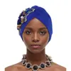 Amazon Aliexpress Nuevo Estilo Sombrero Floral de Color Sólido Sandía, Gorro Envolvente para la Cabeza, Sombrero Africano