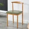 Silla de Comedor Nórdica Modelo Nuevo 2025 Juego de Mesa y Sillas de Comedor para Uso en el Hogar, Silla con Respaldo, Taburete de Estudio, Silla de Madera Sintética, Silla de Arte en Hierro Tipo Cuerno