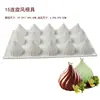 Molde Grande 6 Cavidades Mousse de Gelatina de Manga Molde de Silicone para Sorvete Rugby Chocolate Doce DIY