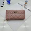 Billetera Nueva para Mujer Larga Doble Cierre Cremallera Clutch para Madre Doble Capa Bolsa para Teléfono Móvil Gran Capacidad Modelo Personalizado de Fábrica de Origen