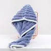 Toalha de Cabelo de Secagem Rápida Touca Secadora de Cabelo Lã de Coral Espessada Absorvente Touca para Cabeça Macia Forte Lavagem de Cabeça Macia Forte Touca de Banho