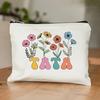 Amazon Transfronterizo Nuevo Producto Bolsa con Cremallera Estampada con Letra Simple Bolsa de Cosméticos Monedero Bolsa de Almacenamiento para Mujer