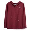 Invierno Nuevo Estilo 100kg Hermana Gordita Tallas Grandes Mujer Casual Engrosado Etiqueta Con Capucha Tejido Sudadera con Capucha 5859