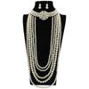 Joyería de Moda Transfronteriza Europea y Americana Nuevo Collar de Flores de Perlas de Diamante Cadena Larga para Suéter Joyería al por Mayor 8390