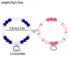Hello Kitty Sanrio Hello Kitty Pulseira de Diamante Pulseira de Contas de Liga Pulseira de Amizade Coração para Casal