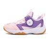 Zapatos de Bádminton Profesionales de Tablero de Carbono Real Hebilla Mágica Zapatos de Malla Antideslizantes para Niños Tenis Transpirables para Niños y Niñas