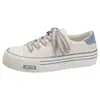 Zapatos de Lona Grulla de Almohada Blanca para Mujer Verano Transpirables Diseño de Nicho Zapatos ins Zapatos de Moda Estilo Coreano Versátiles Zapatos Blancos Gruesos