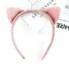 Accesorios para el Cabello de Orejas de Gato con Estampado de Leopardo Europeos y Americanos Transfronterizos de Halloween Diadema de Animales de Peluche de Dibujos Animados Accesorios para el Cabello de Niños para Fiestas