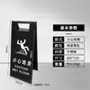 Señal de Acero Inoxidable en Forma de A, Precaución Resbaladizo, Señal de Prohibido Estacionar, Señal de Limpieza en Curso, Señal de Obra