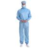 Ropa antiestática libre de polvo 100-grado ropa de trabajo limpia entrepierna abierta ropa de trabajo de rejilla conjoined con capucha ropa de rana de laboratorio