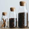 Fabricante de Frascos para Condimentos Estilo Japonés con Tapas de Corcho, Frascos Sellados Transparentes de Vidrio Galvanizado, Botellas para Almacenamiento de Café, Botellas para Almacenamiento en el Hogar