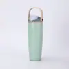 Taza Aislada para Doble Bebida de Acero Inoxidable 304 con Asa Portátil, Taza de Agua para Coche de 30 oz, Suministro del Fabricante