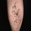 Artículo Popular Transfronterizo con un Toque de Lujo, Fresco y Sencillo Estilo Ins Mariposa y Estrella Cinta Cintura y Abdomen Pegatinas de Tatuaje