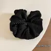 Scrunchie Plissado com Pérolas Estilo Francês para Mulheres, Elástico de Cabelo de Alta Qualidade que Não Danifica os Fios, Acessório de Cabelo Versátil para 2025