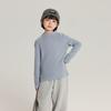 Camiseta Básica Infantil Pudding Haru 2025 Invierno Nueva Camiseta Básica Gruesa de Color Sólido para Niñas Camiseta Básica de Punto