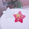 Estilo Ins Original Japonés y Coreano Estrella de Cinco Puntas Divertida Impresión Acrílica DIY Cadena para Teléfono Móvil Agujero para Clip Lateral Accesorios para Zapatos