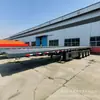En Venta 12.9m Plataforma Baja para Contenedores de Puente Carga 60t Remolque de Tractor Plataforma de Contenedor Cabina de Remolque Cubeta