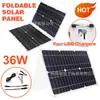 Panel solar 36W controlador inversor de coche 12V220V110V con radio MP3 FM Bluetooth USB