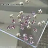 Pedras de Strass para Unhas Mini Floco de Neve Brilhante, Novas Pedras de Strass Brancas K9 Pequena Flor de Gelo com Fundo Pontiagudo, Decorações de Unhas Imitação de Diamante
