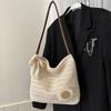 Bolsos de Mujer de Moda Este Año 2026 Nueva Moda Comercio Exterior Tejido Bolsos Tote Cubo de Venta Caliente Bolso de Paja de Gran Capacidad para Mujer