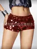 2026 Europeos y Americanos Transfronterizos Amazon Shein Punk para Mujer Sexy de Cintura Ultra Baja Brillantes Lentejuelas Mini Shorts