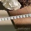 Em estoque Novo Lolita Bordado Solúvel Em Água Lace Leite Seda Único Lado Flor Onda Lace Lace Código De Barras