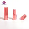 Yueshunxing Material Personalizado para Envase Cosmético Chapado en Oro Rosa Tubo Redondo para Labial 3.5g