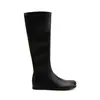 Botas de piel de oveja con 4 cm de aumento de altura interior, diseño elástico ajustado, botas de mujer color mango, botas altas de equitación hasta la rodilla, botas largas de otoño e invierno
