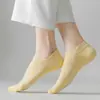 Calcetines de verano para mujer, calcetines finos de primavera y verano para mujer, calcetines cortos de primavera y otoño transpirables tipo calcetín de barco, calcetines de moda de color liso con orejas, boca poco profunda