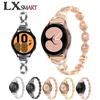 Correa de acero inoxidable con diamantes para Samsung Galaxy Watch 3/4/5VO active2 con correa de acero con diamantes